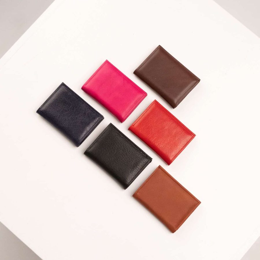 "Papilono Elegancija genuine leather card case